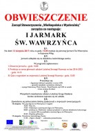 Zapraszamy na Jarmark św. Wawrzyńca Zapraszamy na Jarmark św. Wawrzyńca